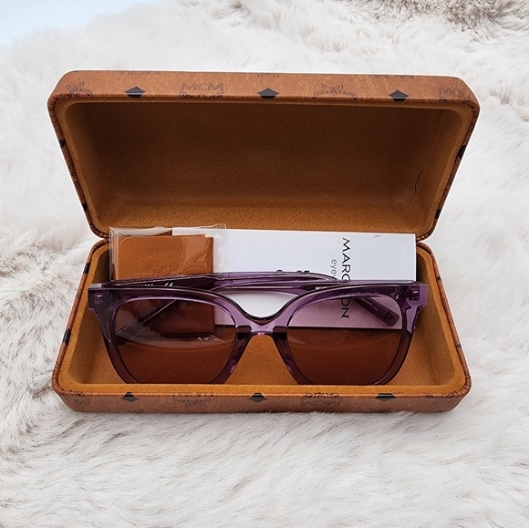 MCM authetic 52MM SIMPLE LOGO SUNGLASSES IN PURPLE new with tags - Picture 4 of 16